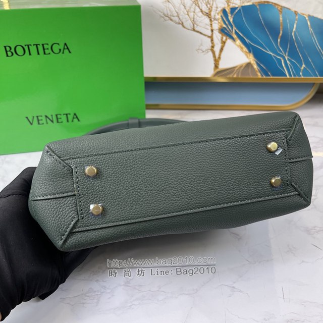 Bottega veneta高端女包 KF009 寶緹嘉爆款ARCO編織款荔枝紋松石綠手提包 BV經典款ARCO蝙蝠包  gxz1221
